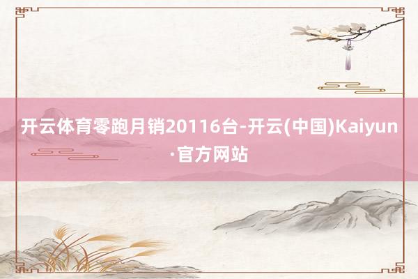开云体育零跑月销20116台-开云(中国)Kaiyun·官方网站
