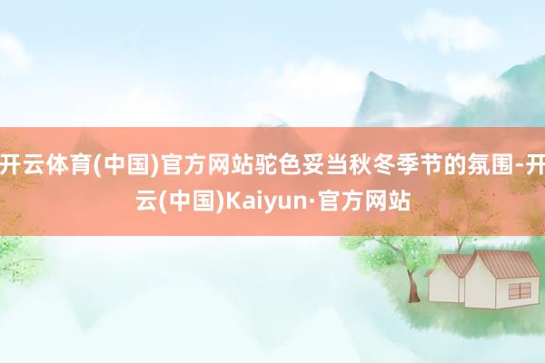 开云体育(中国)官方网站驼色妥当秋冬季节的氛围-开云(中国)Kaiyun·官方网站