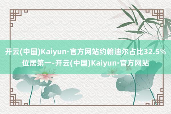 开云(中国)Kaiyun·官方网站约翰迪尔占比32.5%位居第一-开云(中国)Kaiyun·官方网站