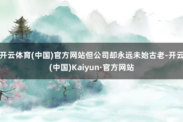 开云体育(中国)官方网站但公司却永远未始古老-开云(中国)Kaiyun·官方网站