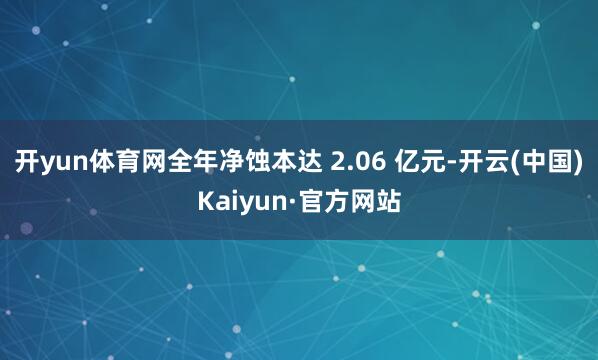 开yun体育网全年净蚀本达 2.06 亿元-开云(中国)Kaiyun·官方网站